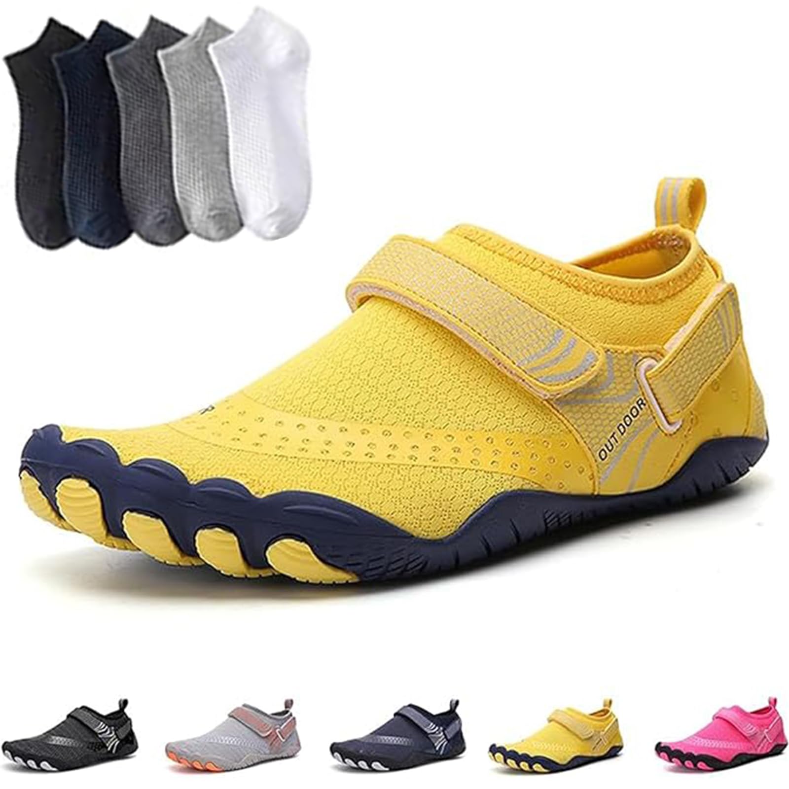 Hiking Womens Men, Pro Barefoot Shoes with Wide Toe Box, Healthy and Non-Slip Breathable Barefoot Shoes — view 15