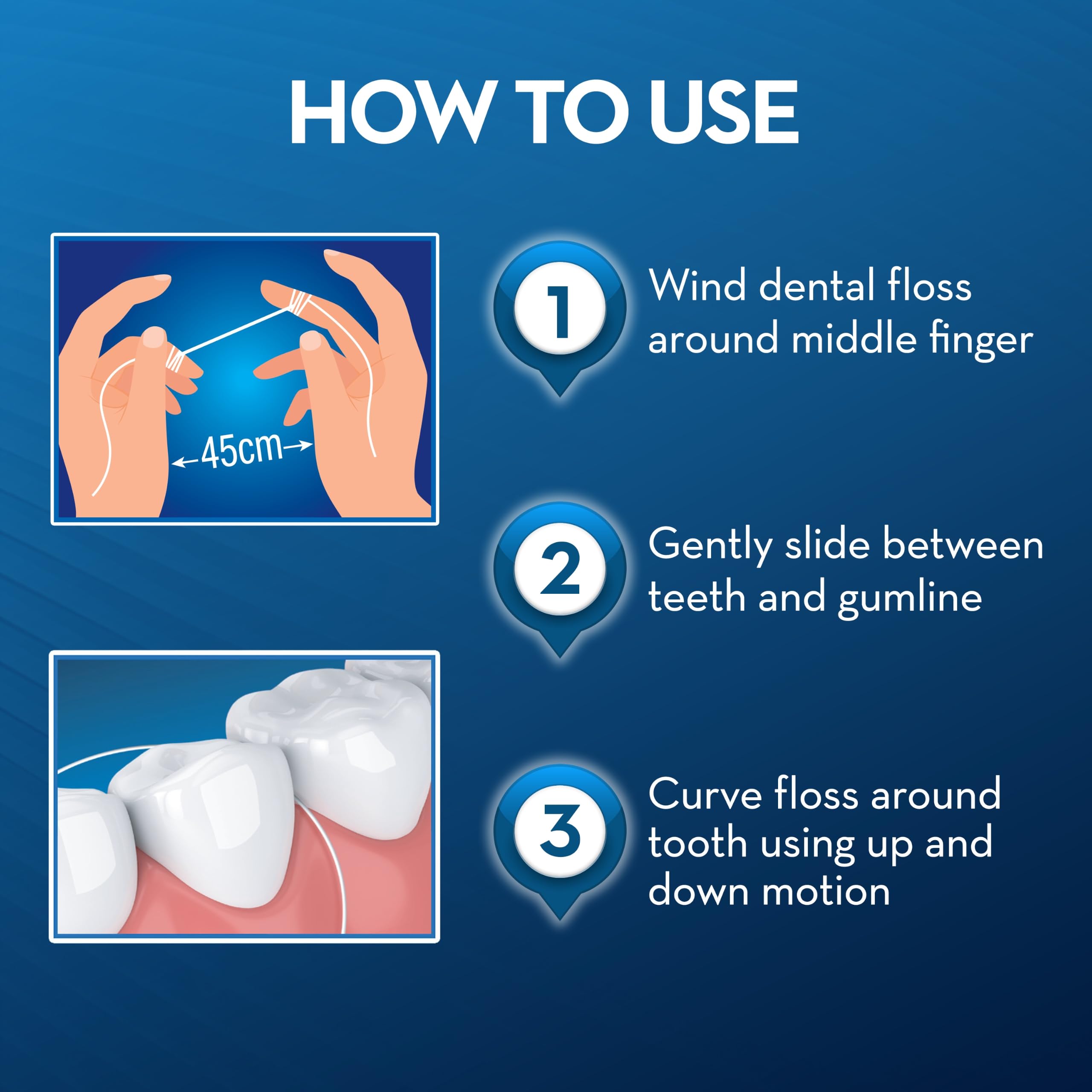 Oral-B EssentialFloss, filo interdentale, protezione orale, 50 m, 24 pezzi