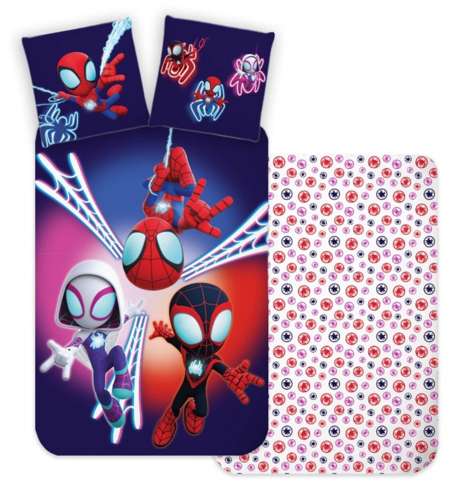 Parure de lit Spidey 135 x 200 cm en coton doux contre la transpiration