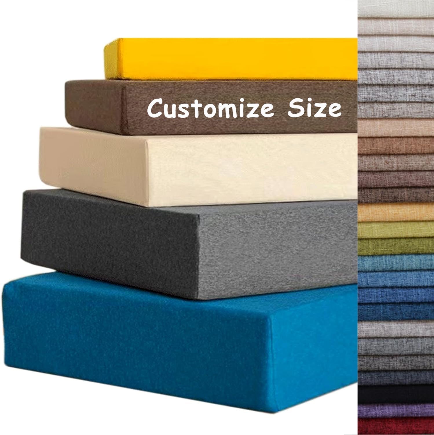 Amazon.com: Vlimus Customize Trapezoid Window Seat Cushion Bay Window ...