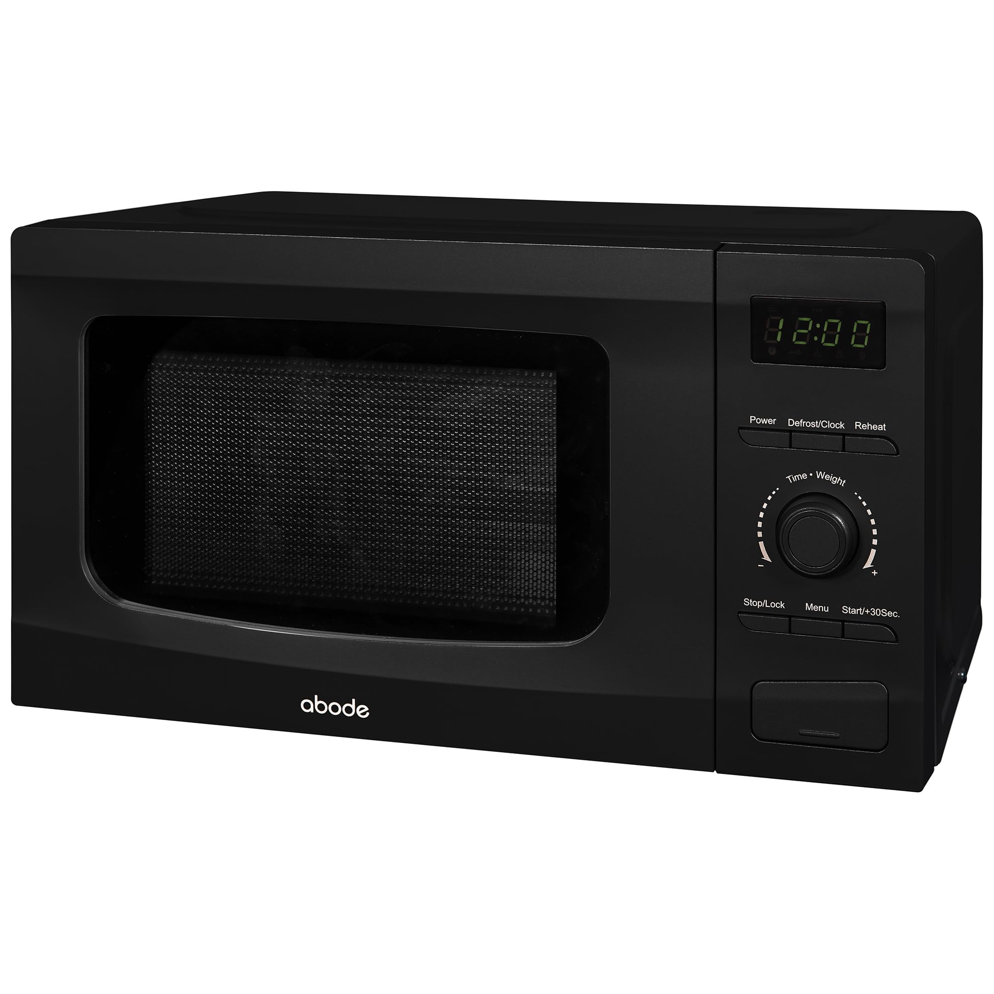 Abode20L Digital Microwave 700W with 8 Auto Cook Menus in Black, 5 Power Levels & Timer, Button & Dial Control, Defrost Function, AMD2002B (Black, Digital)