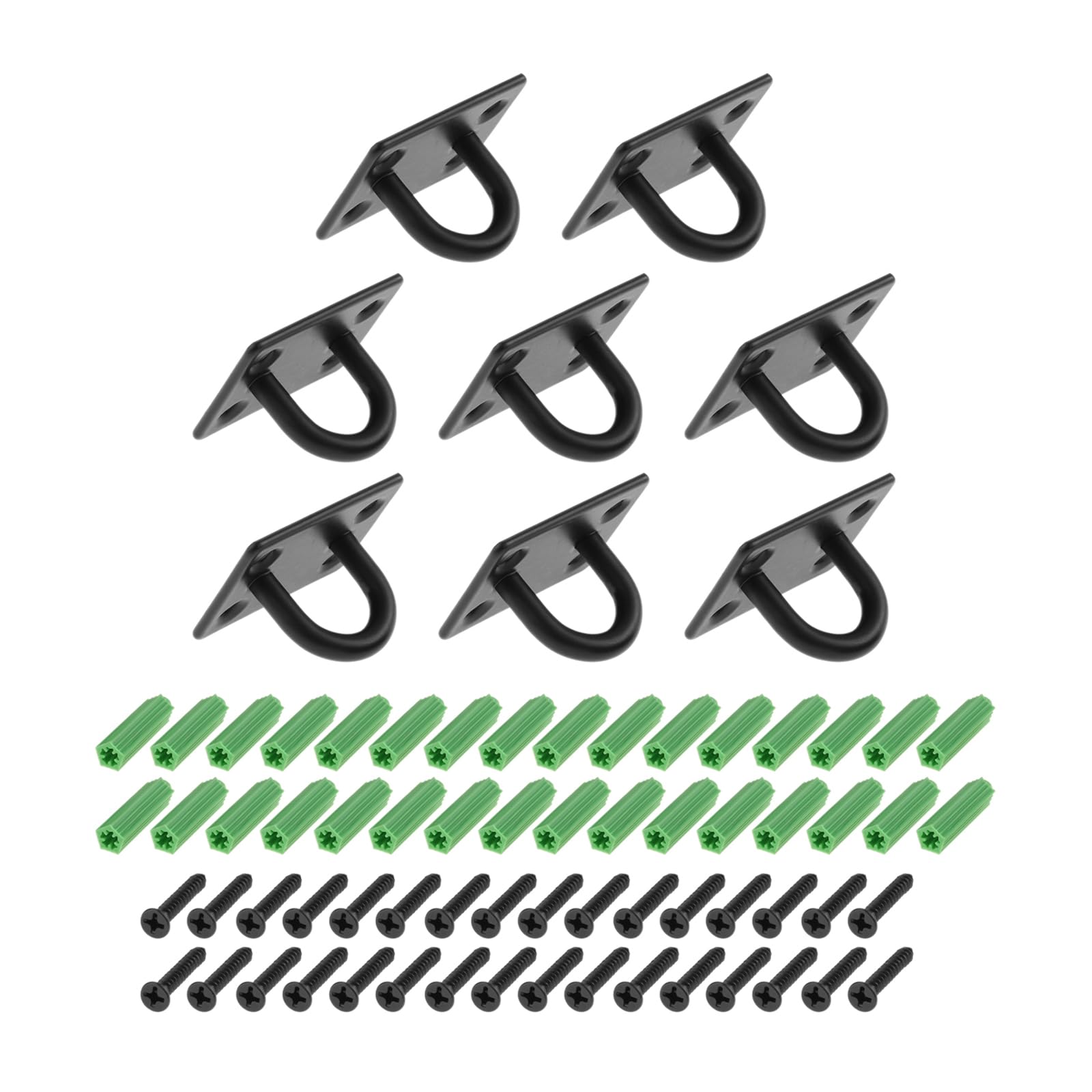 ziyfir 8 Pcs M5 Pad Eye Plates Heavy Duty Stainless Steel Staple Hook Loop