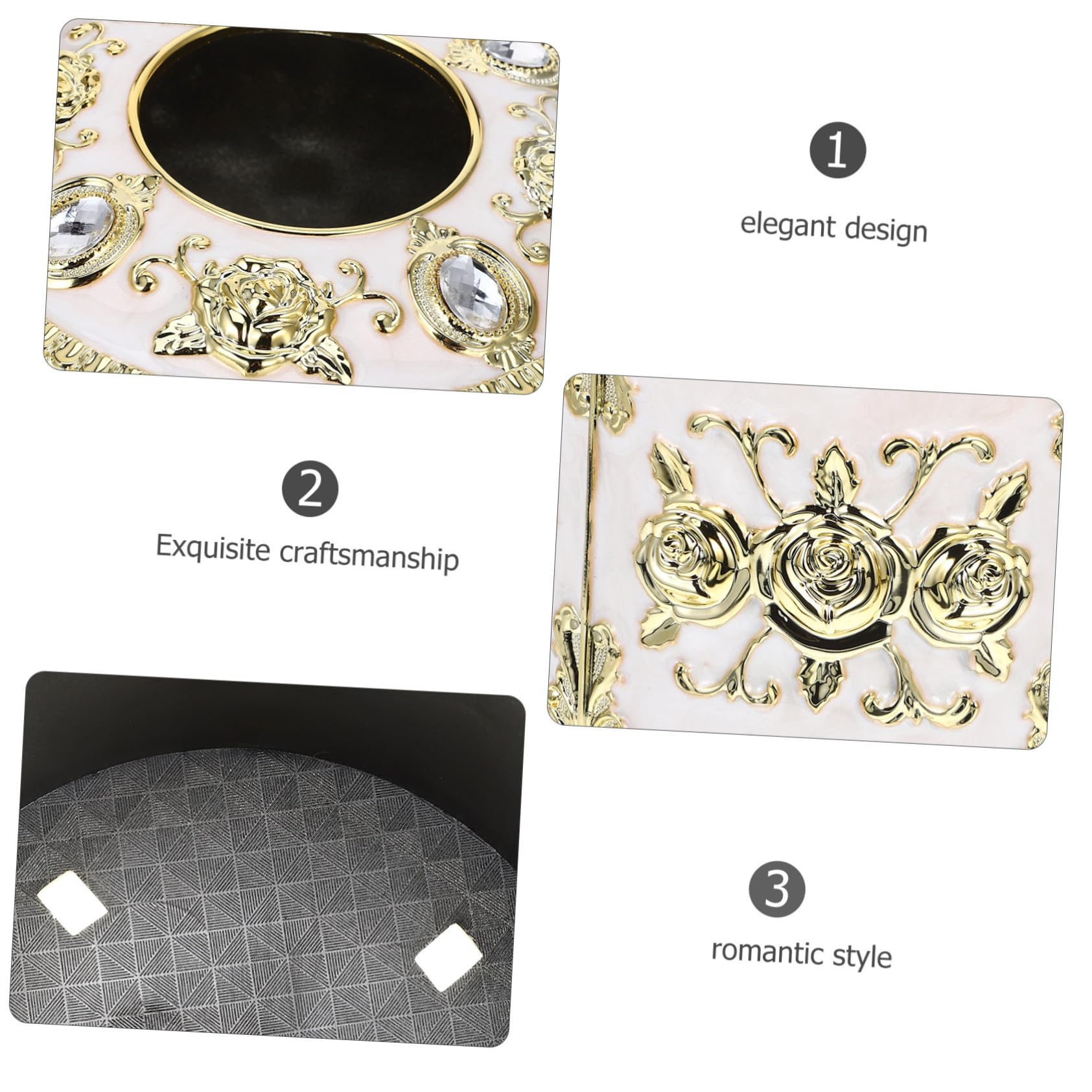 LABRIMP Caja De Pañuelos Vintage De Material Resistente Diseño Clásico y Función De Almacenamiento Salón Porta Pañuelos Hogar