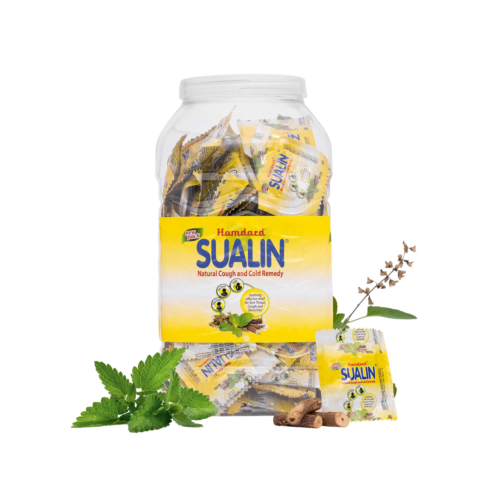 Sualin Tablets for Cold & Cough Remedy l Effective for Throat Pain | All-natural | Helps Soothe Itchy Throat and Ease Soreness | 400 Tablets | Pack of 1