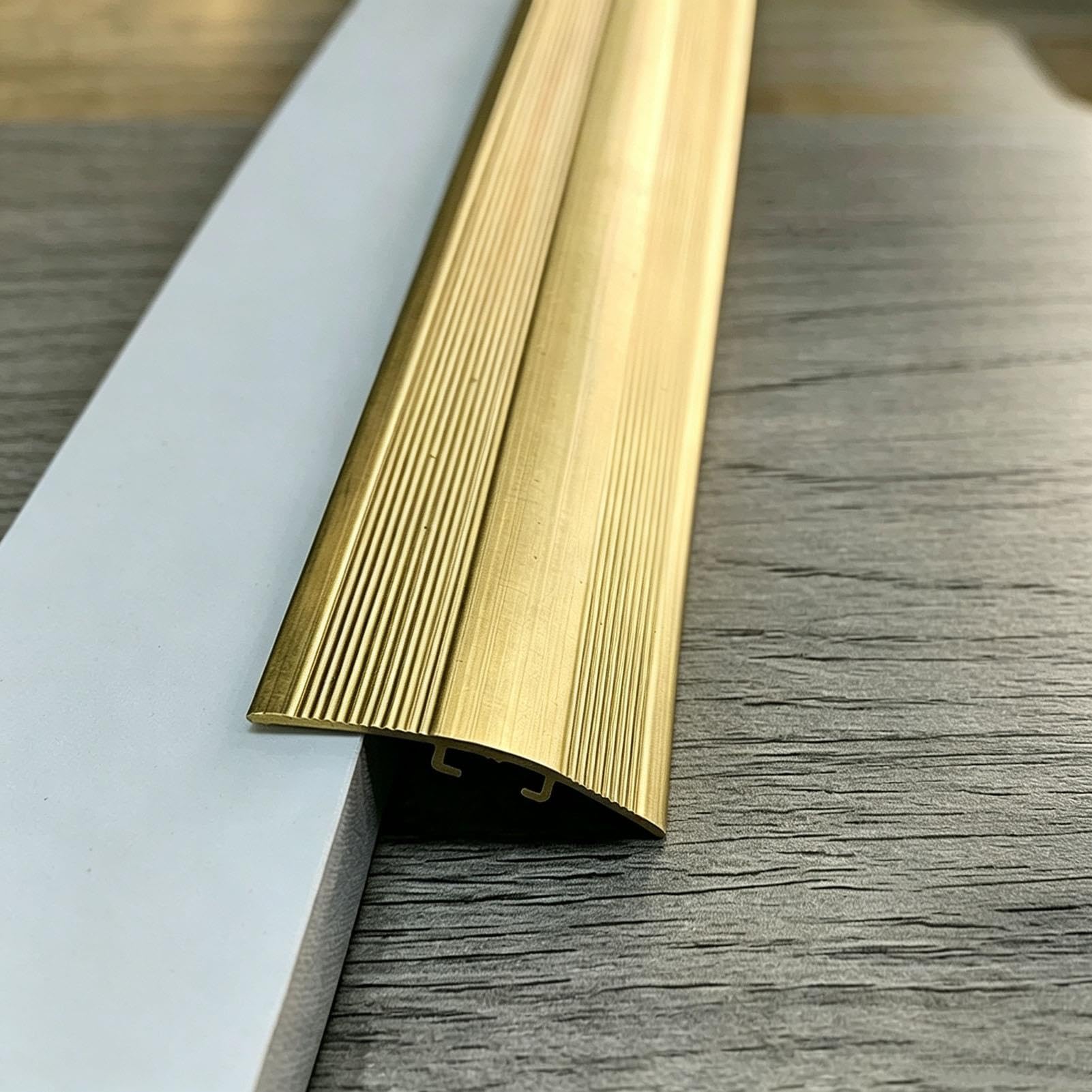 Striscia di Transizione Rampe di Soglia Antiscivolo in Ottone Color Oro