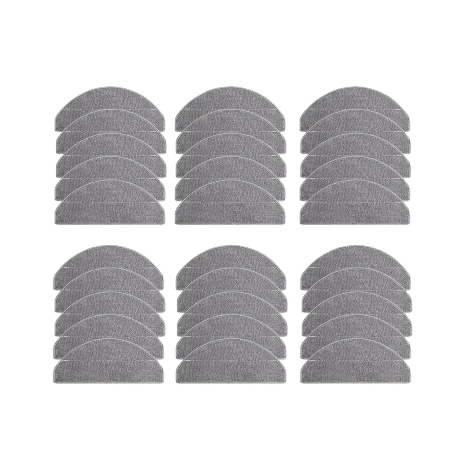 Compatible for Xiaomi，S20 E12 E10 B112 D106 E10C 3C Plus 3C Enhanced C103 Robotic Vacuum Cleaner Washable Mop Cloth Replacement Accessories(30pcs)
