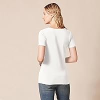 Vista 3 de Tienda Essentials Camiseta de manga corta con cuello en V para mujer, multipacks