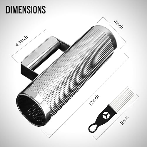 Miniatura 5 de Soulmate Acero inoxidable 12" 4" con raspador Guiro Instrumento de percusión latina profesional, acompañamiento de banda herramienta