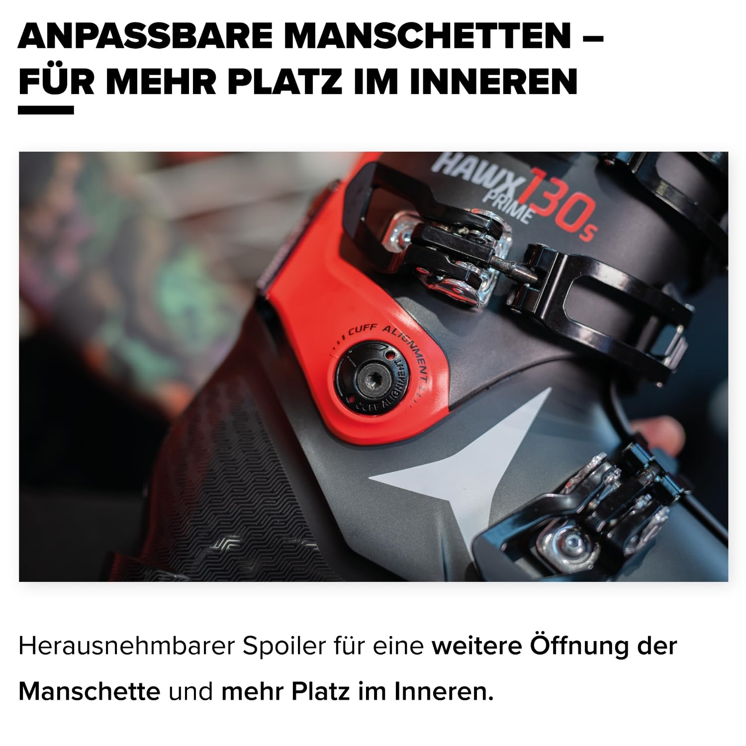 ATOMIC Hawx Magna 85W GW Skischuhe - Größe 24/24.5 - Alpin-Skischuh für Damen in Black/Storm/Ivory - 102mm breite Passform - Stabile Prolite Konstruktion - Memory Fit für präzisen Sitz