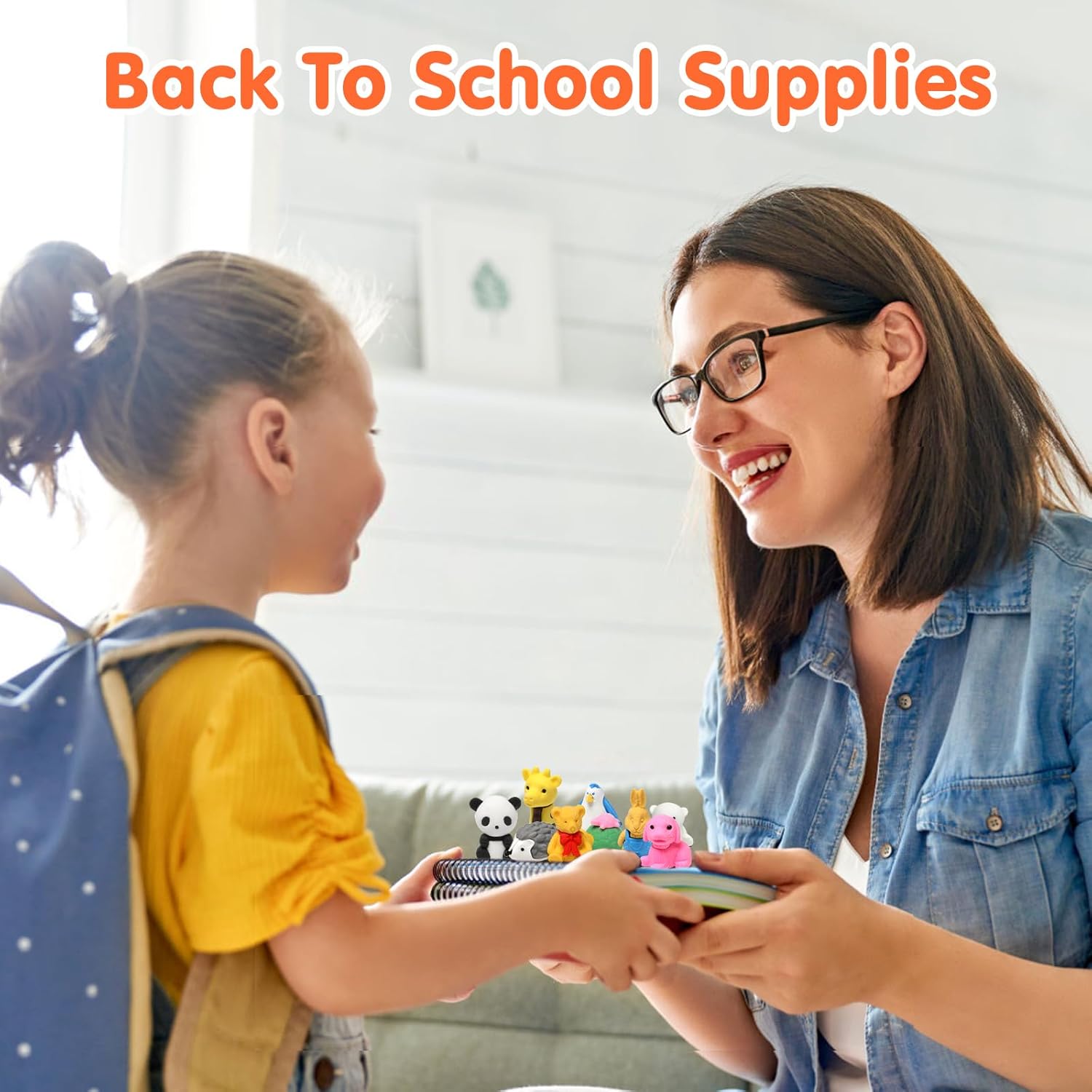 120 Pack Animal Pencil Erasers for Kids, 3D Mini Puzzle Take Apart Erasers, Desk Pets & Treasure Box Toys, Bulk Party Favors, Classroom Prizes, School Supplies, Gift for Boys & Girls - Image 9