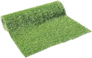 タンスのゲン 人工芝 1×10m 芝丈20mm 高耐久 超高密度 47万本/m2 リアル ロール 人工芝生 U字ピン 24本付き 50900021(89273)