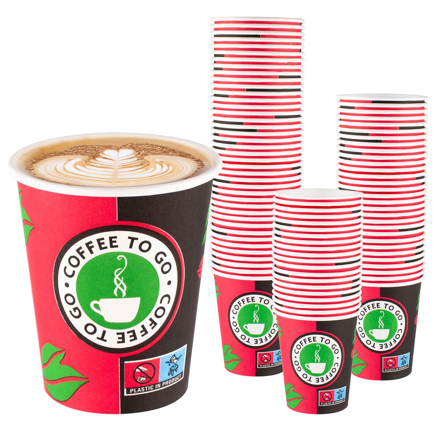 redmax Pappbecher 1000 Stück 200 ml – Kaffeebecher To Go aus Kraftpapier – Einweg Papierbecher für Kaffee, Tee, Glühwein & Kaltgetränke – Coffee Cups