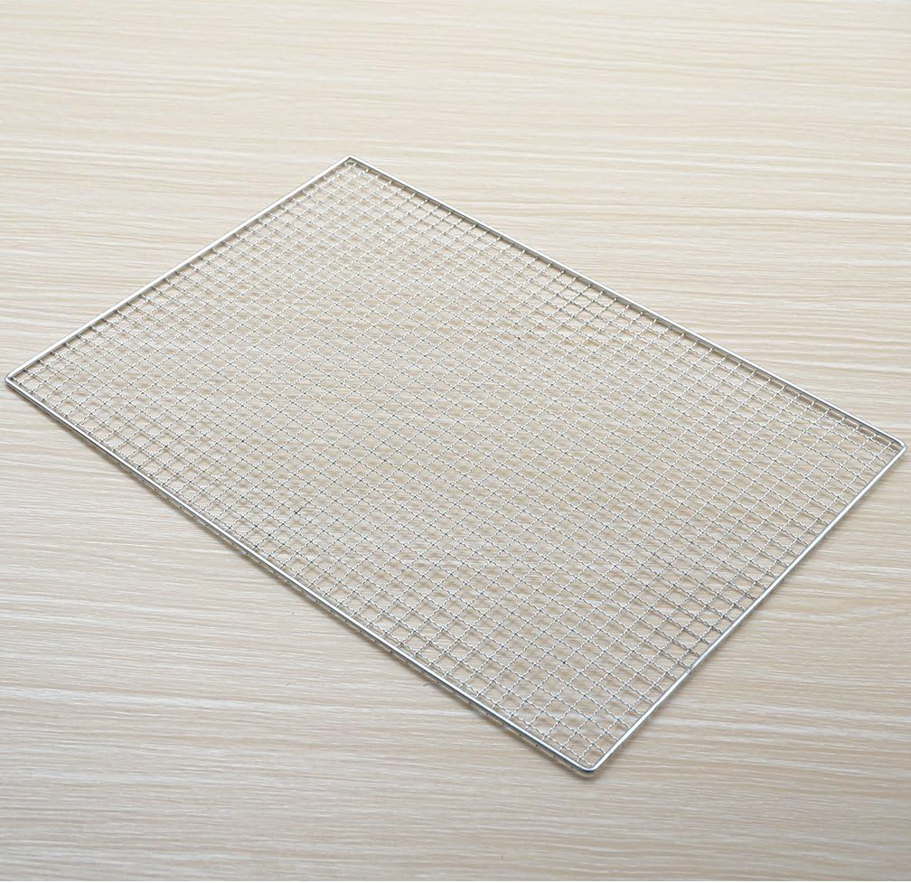 HUAXIONG BBQ net BBQ wire mesh bbq grill Rectangle Barbecue Grill BBQ 50CM*30CM fits Barbecue