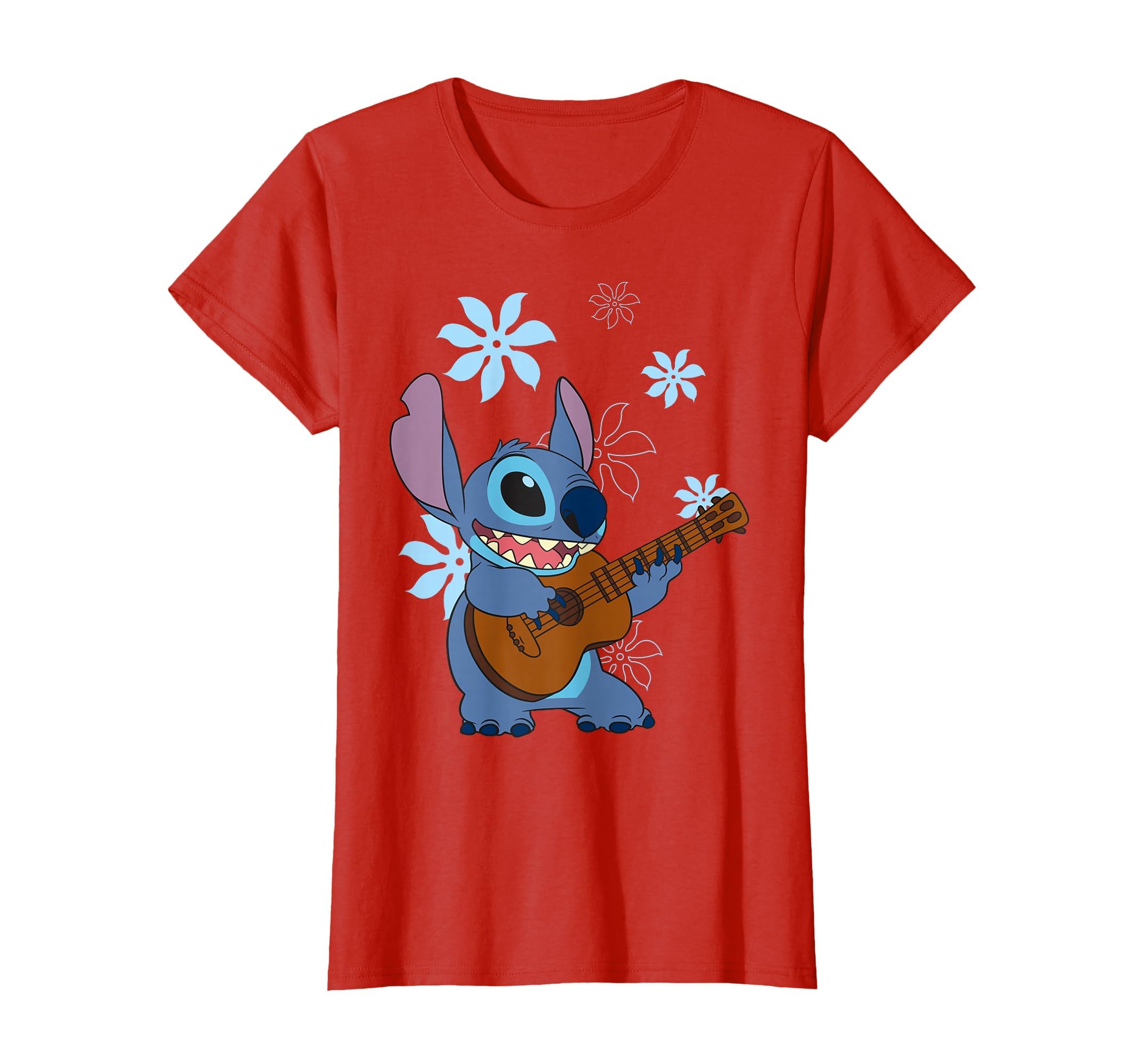 Girl's Lilo &amp; Stitch Floral Ukulele Dance T-Shirt