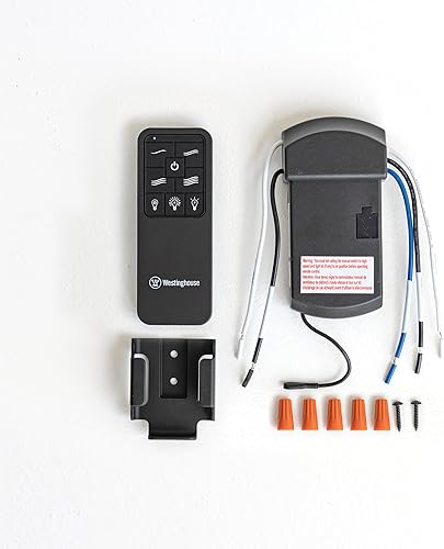 Miniatura 6 de Westinghouse Lighting 7787900 - Ventilador de techo negro de cuatro velocidades con botones retroiluminados