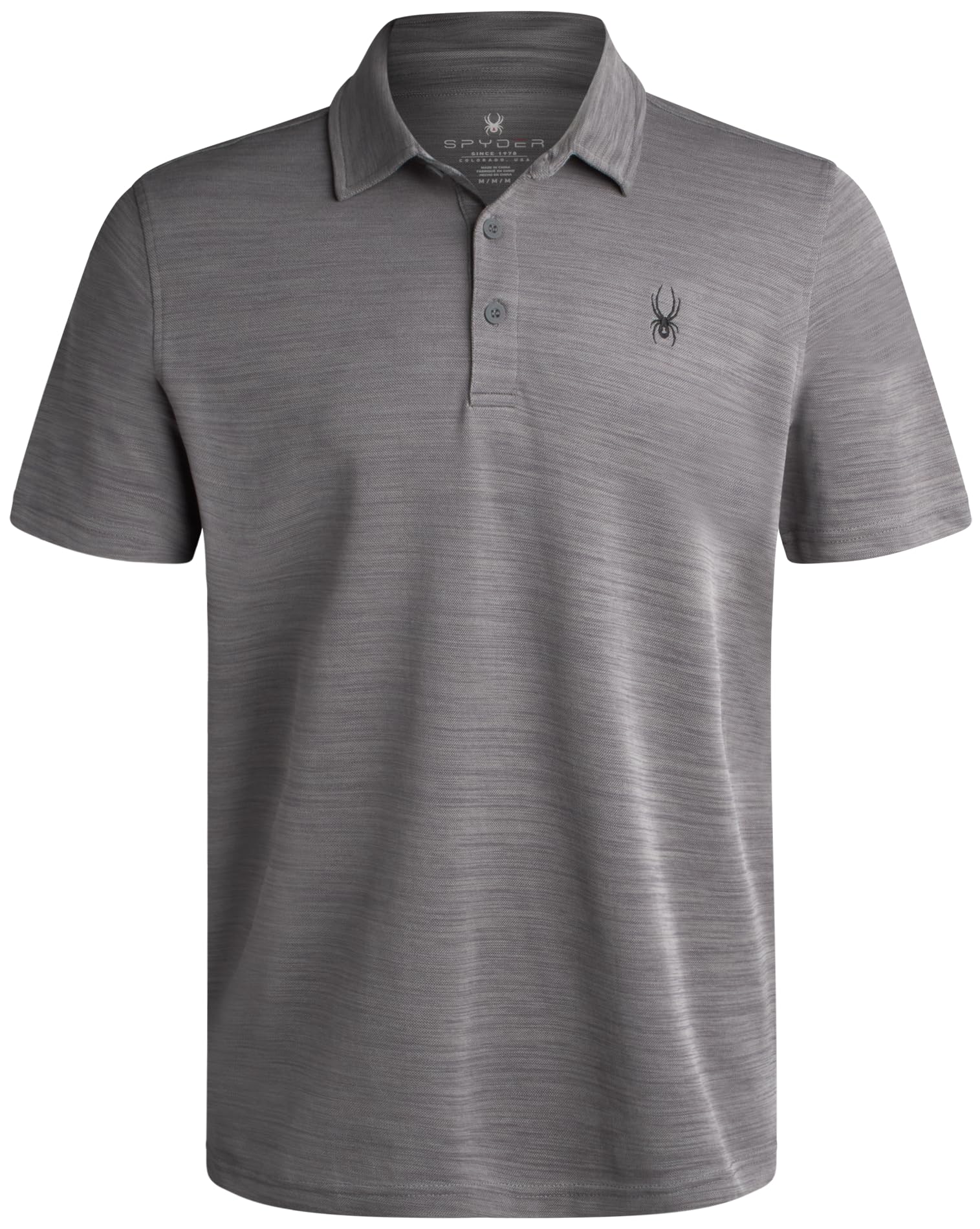 Spyder Mens Golf Shirts - Lightweight Moisture-Wicking Athletic Performance Collared Short Sleeve Polo Shirts for Men