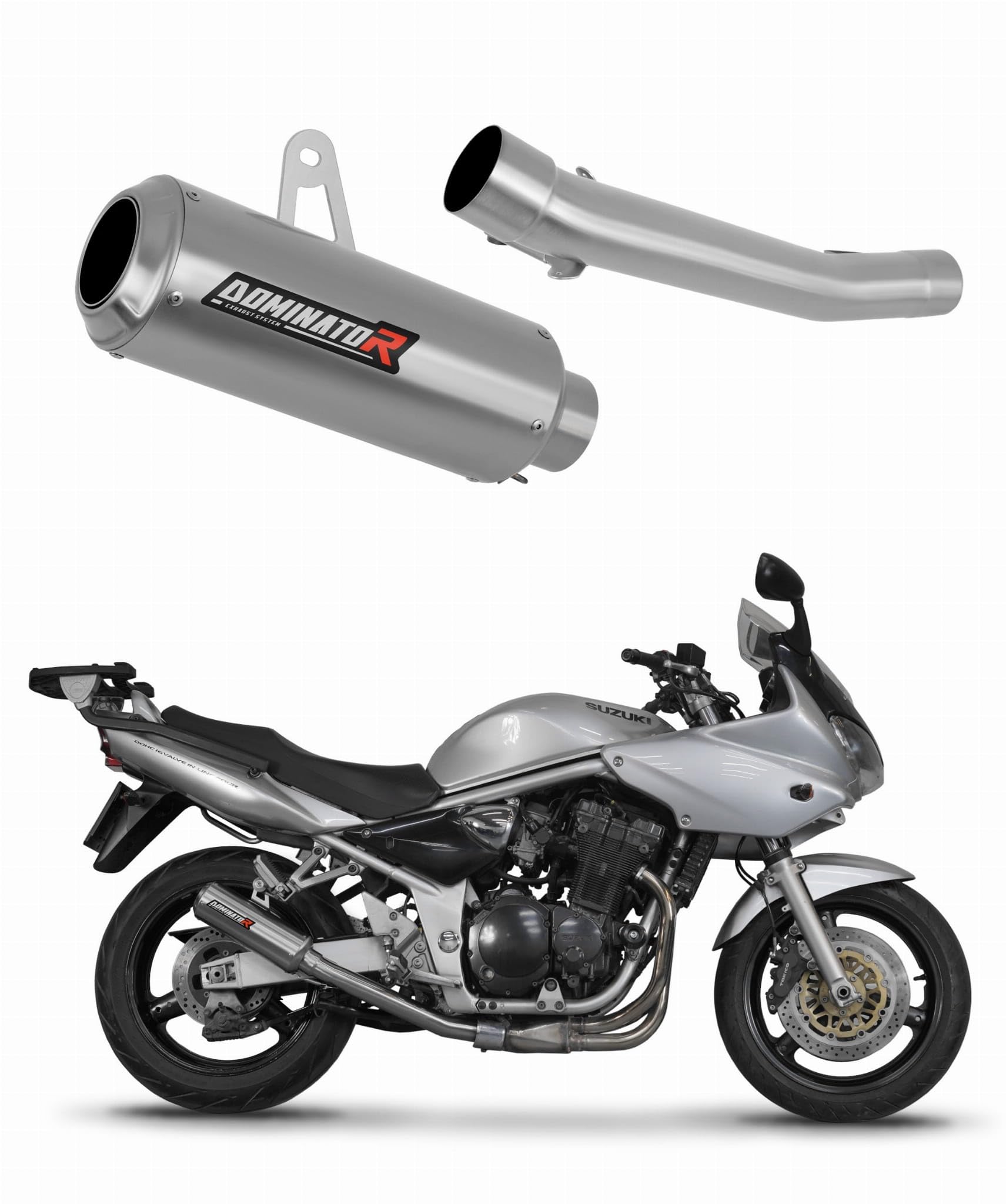 DOMINATOR Silenciador Escape GP compatible con GSF BANDIT 600 2000-2004