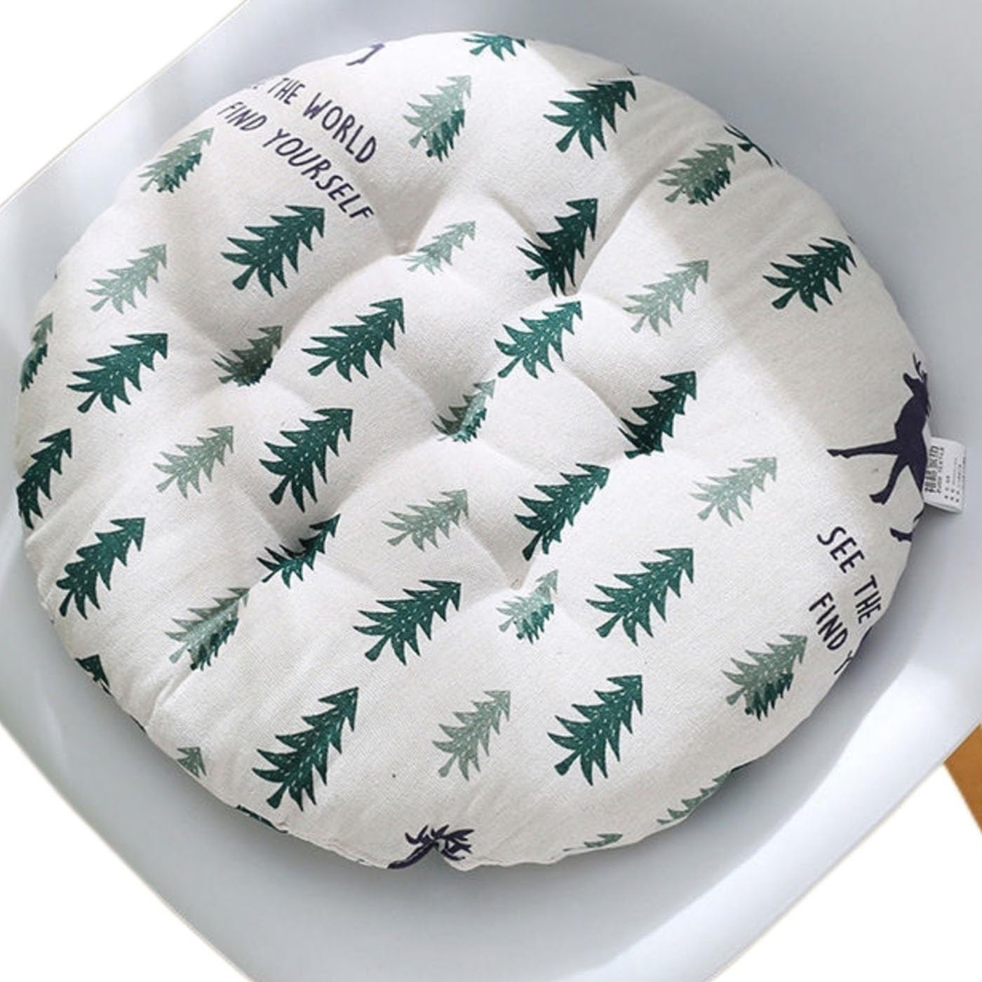 Zzdzw Color 3 Round Chair Cushion Dia 35 40 45 50 Cm Circular Chair Pad Outdoor Indoor Seat Cushion For Seat Is Very Soft Butt Pad For Kitchen Stool Cushions For Chairs Decoration(,40X40 Cm)