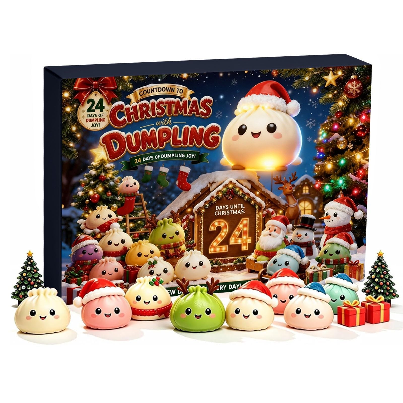 2026 Christmas Advent Calendar, 24 Days Squishies，B