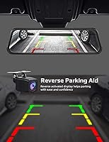 Vista 5 de Cámara de tablero de espejo de 2.5 K, control de voz doble con pantalla táctil de 10 pulgadas, cámara de espejo retrovisor, cámara de respaldo