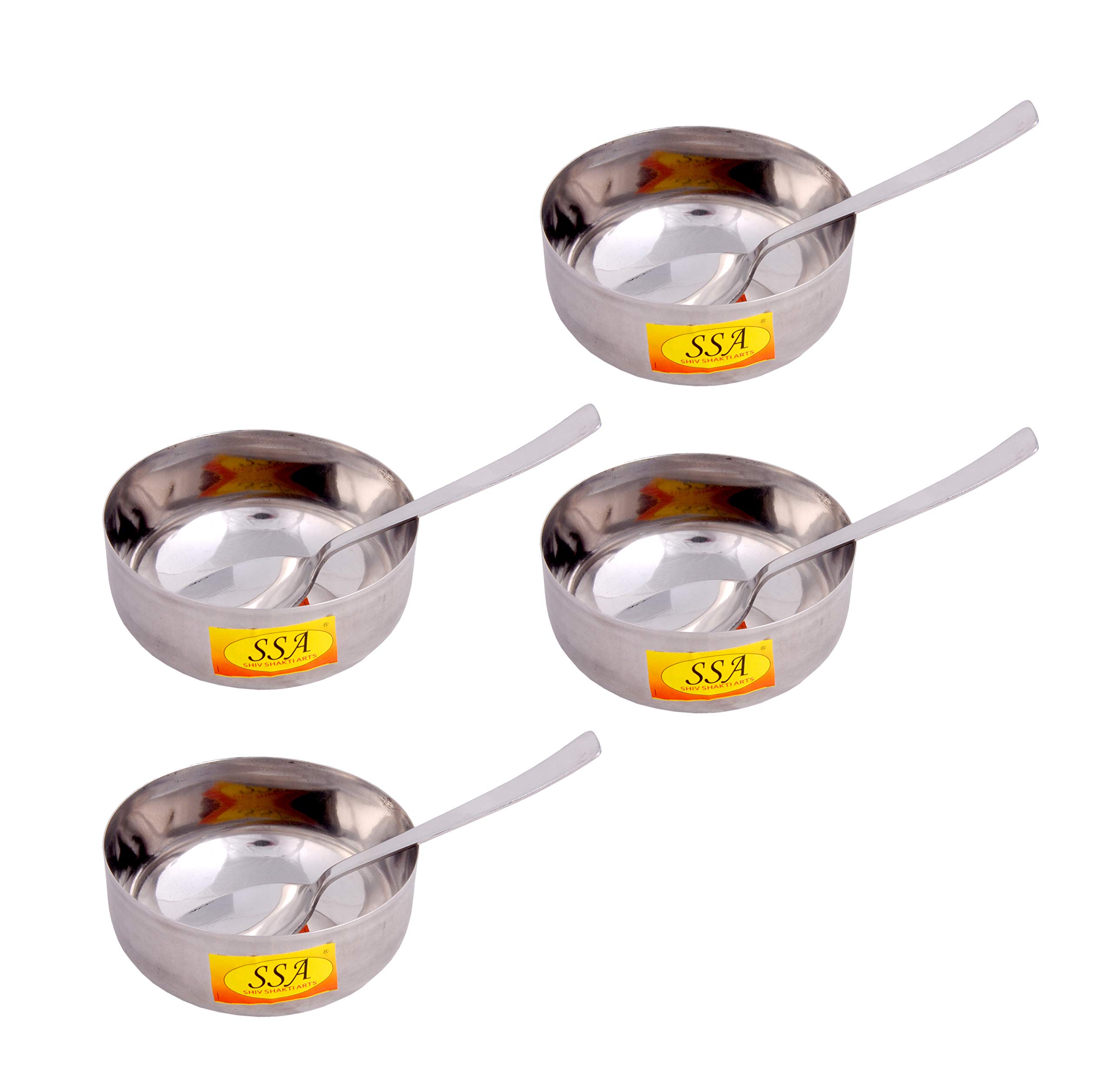 Stainless Steel Handi Bowl Set with Spoon - SHIV SHAKTI ARTS -8