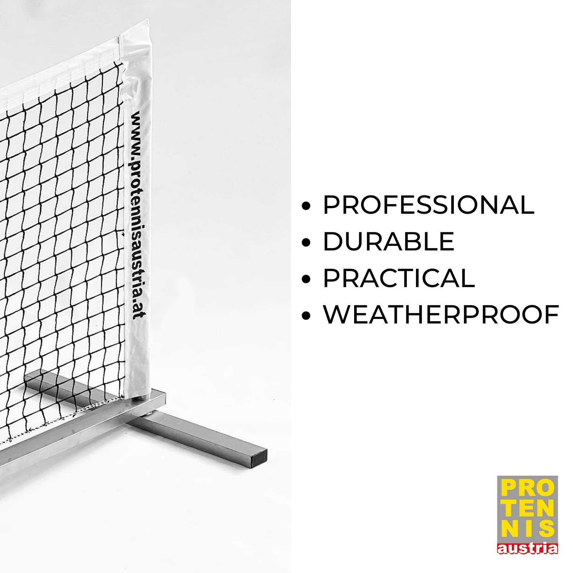 6m Tennisnetz Mit Rahmen - Tragbares Set Inkl. Aufbewahrungstasche