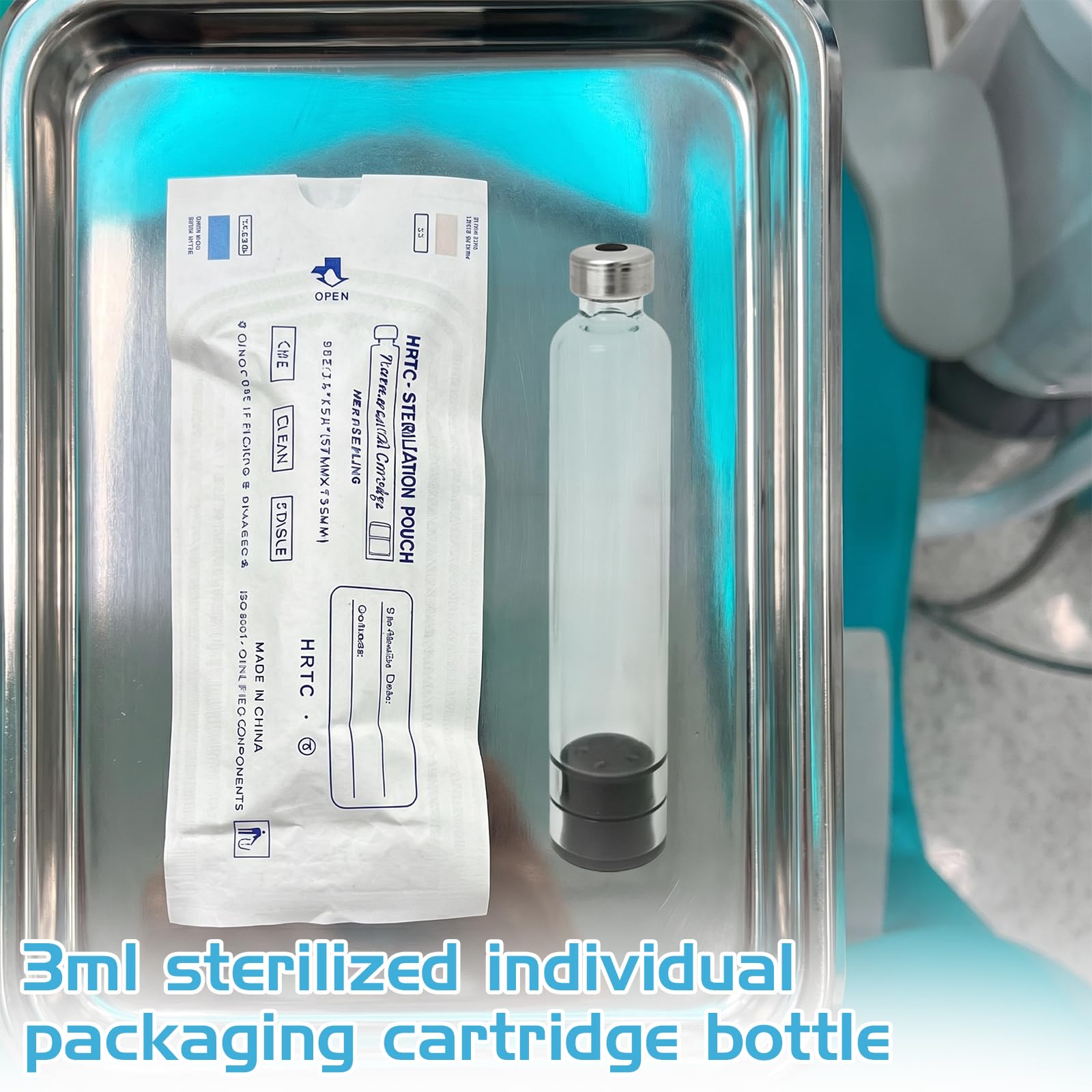 50 Stück 3 Ml Kartusche Im Pen-Kartuschenstil, Sterilisiert, Leer, Sterilisierte Leere Kartusche, Versiegelte Probenfläschchen Einzeln Verpackt Kartusche, Klare Glasfläschchen, Für Labor Und Haushalt