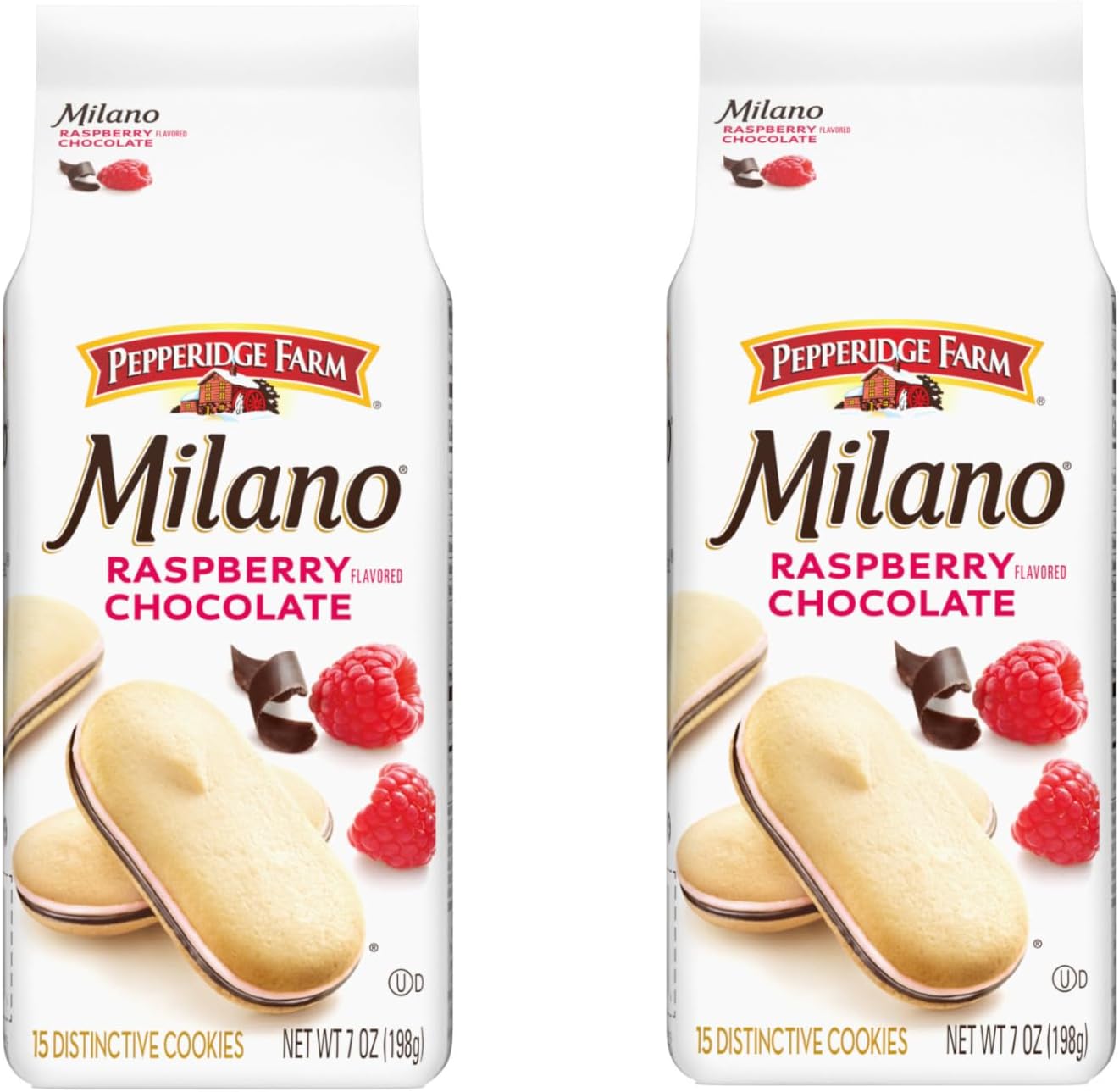 Pepperid Farm Milano Cookies, Raspberry Chocolate,. Bag