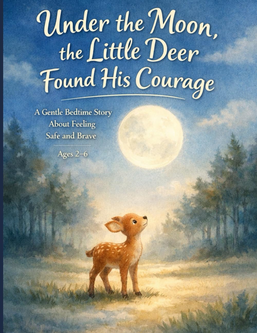 Under the Moon, the Little Deer Found His Courage: A Gentle Bedtime Story About Feeling Safe and Brave