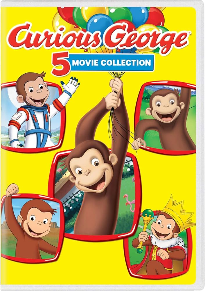 新品　未使用　Curious George 絵本&CD5枚セット 英語と日本語読みくらべ絵本セット】 Curious George ／ひと