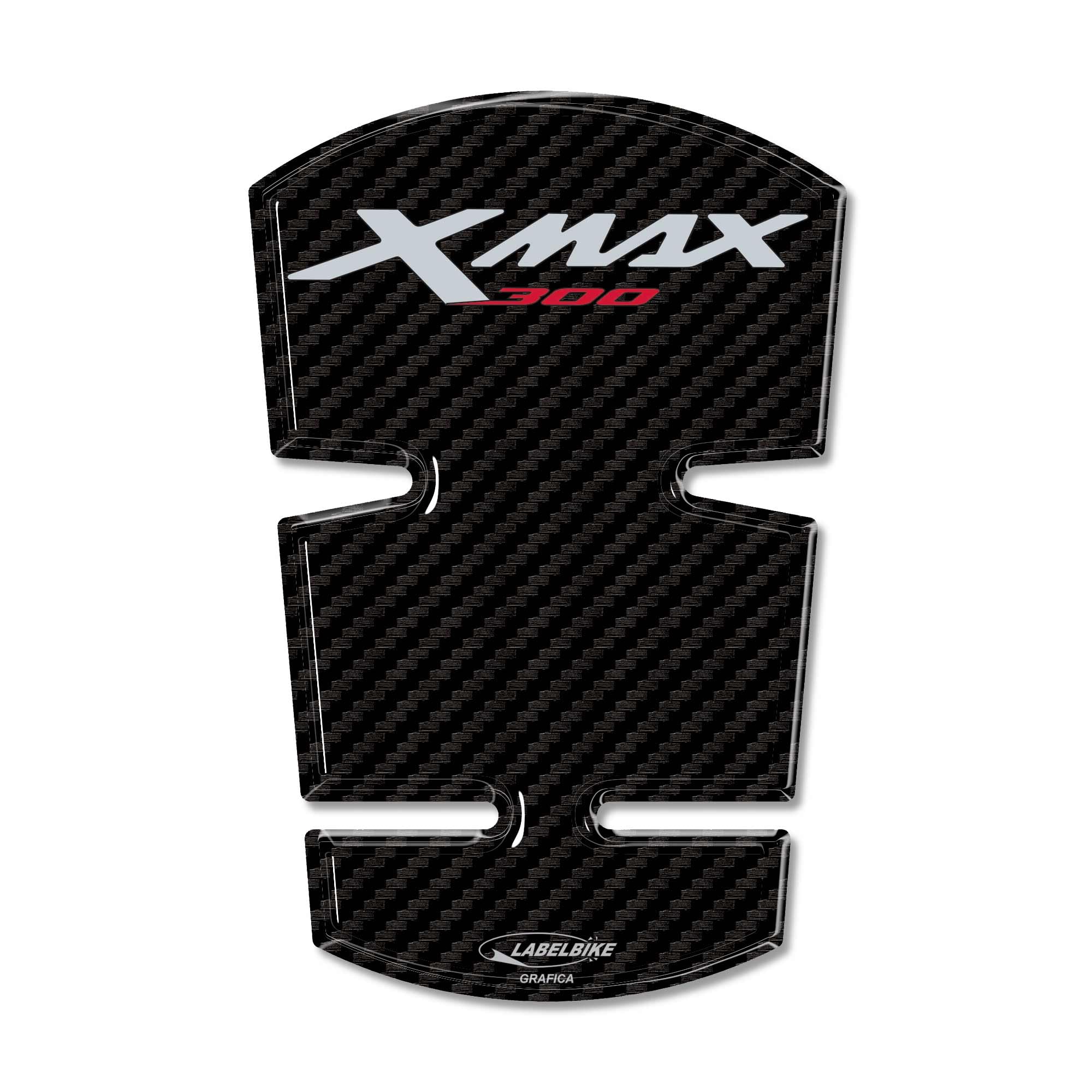 labelbike - Pegatina 3D Moto Tanque Protección y Decoración de Resina Compatible con Yamaha Xmax 300