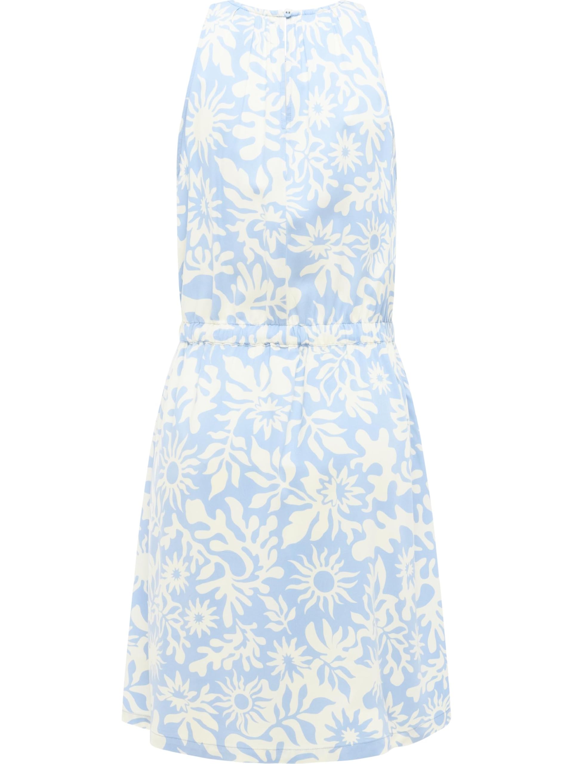 Ragwear Damen ärmelloses Sommerkleid leichtes Neckholder-Minikleid Strandkleid mit Schnürung an der Taille Sanai Print YOUMODO XS-XXL