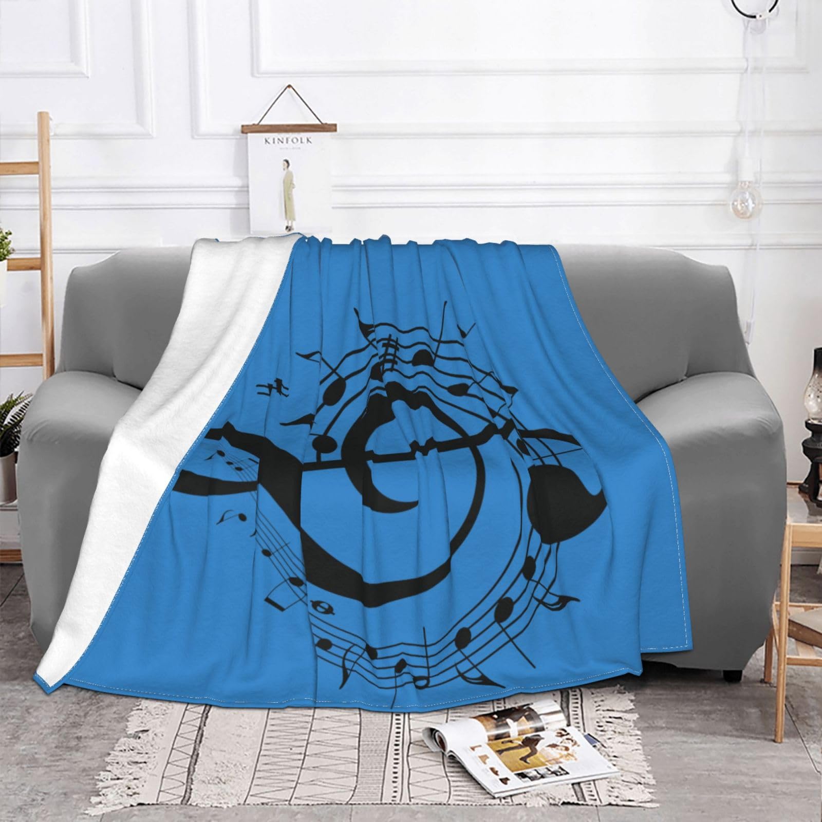 Couverture polaire douce musique pour des moments cocooning chaleureux