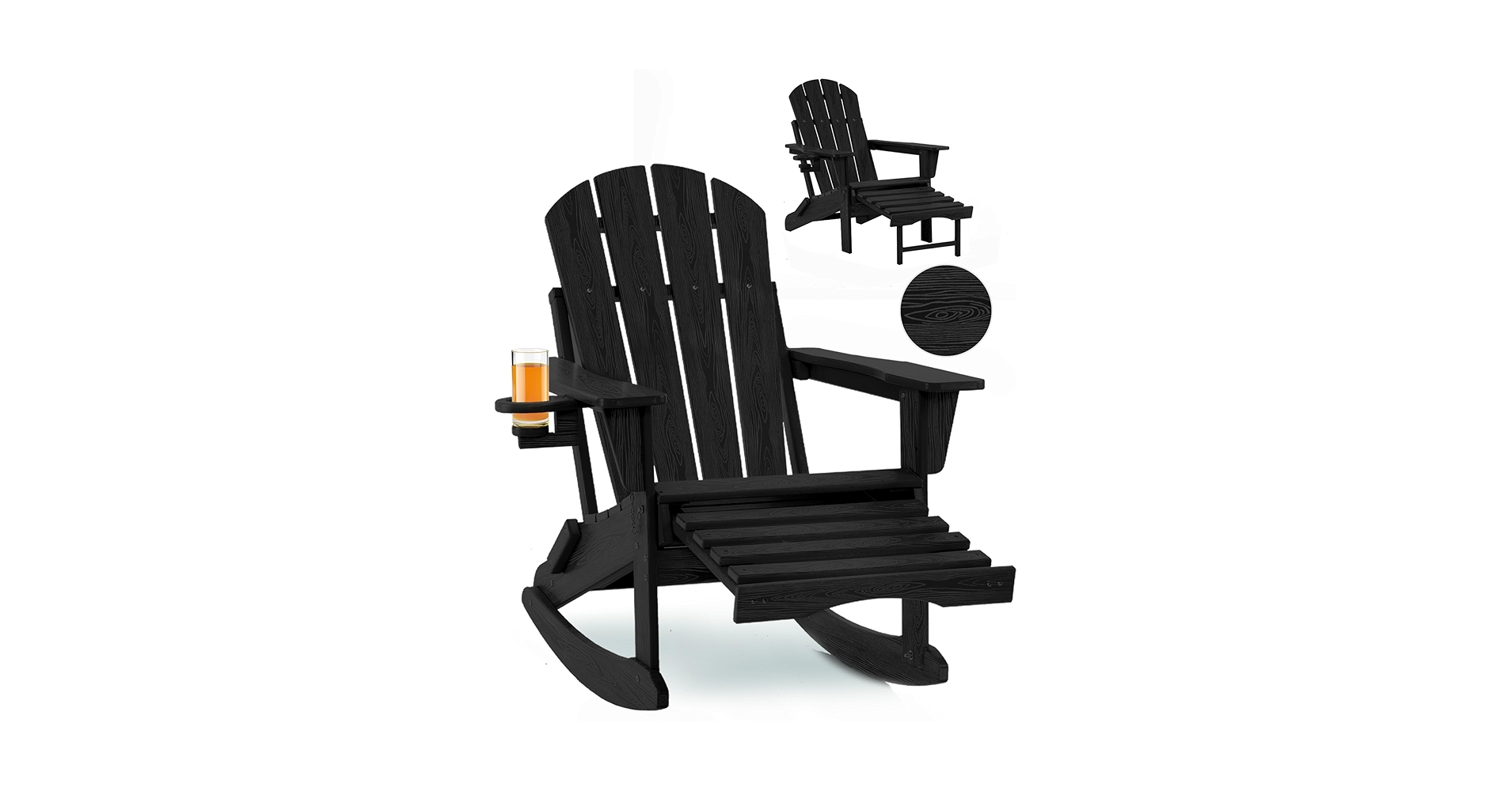 【激レア 】MountainResearch picnicseat black Amazon.com: Serique Folding Adirondack Rocking Chair,4-in-1