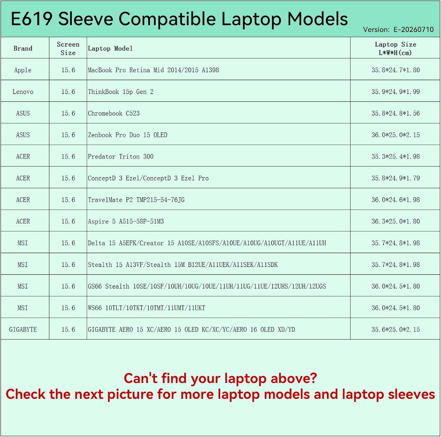 Smatree Elite Laptop Sleeve for 15.6 inch Apple MacBook/Lenovo/Acer/MSI image 2