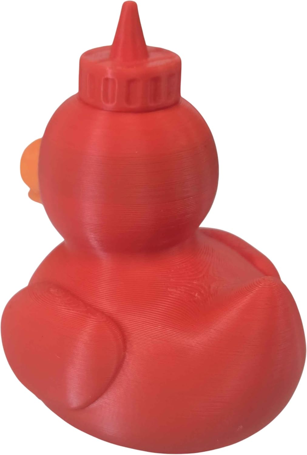 Ketchup Duck Collectible Figurine - Striking Red Condiment Desk Decor for Unique Shelf Display - 3D Printed in Canada image 4
