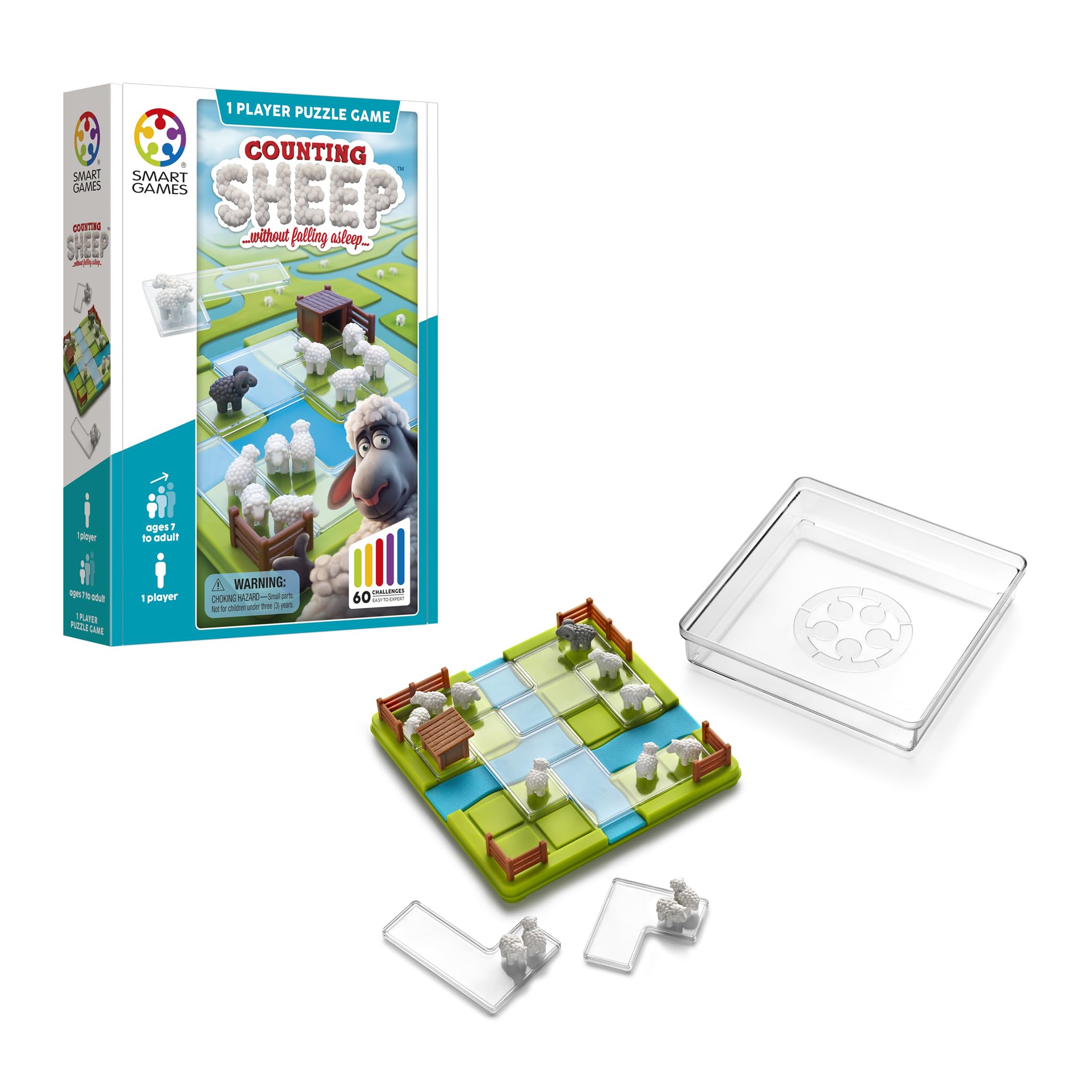 Amazon.com: SmartGames Counting Sheep Logic Puzzle Game with 60
