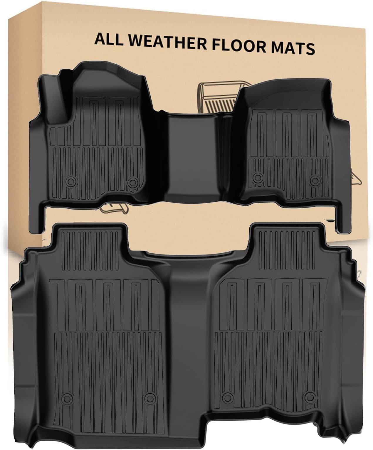 Amazon.com: Floor Mats for 2020-2025 Chevy Silverado/GMC Sierra 1500 ...