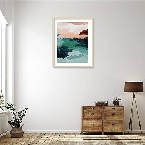 Miniatura 11 de Amanti Art Framed Wall Art Print 25x21 Utopia Art Print by Urban Road, Abstract Wall Art, Modern Contemporary Decor, Medium Poster Painting Artwork