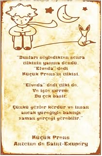 Dekolia Kuşe Kağıt Duvar Posteri Küçük Prens Retro Vintage Drtr0044
