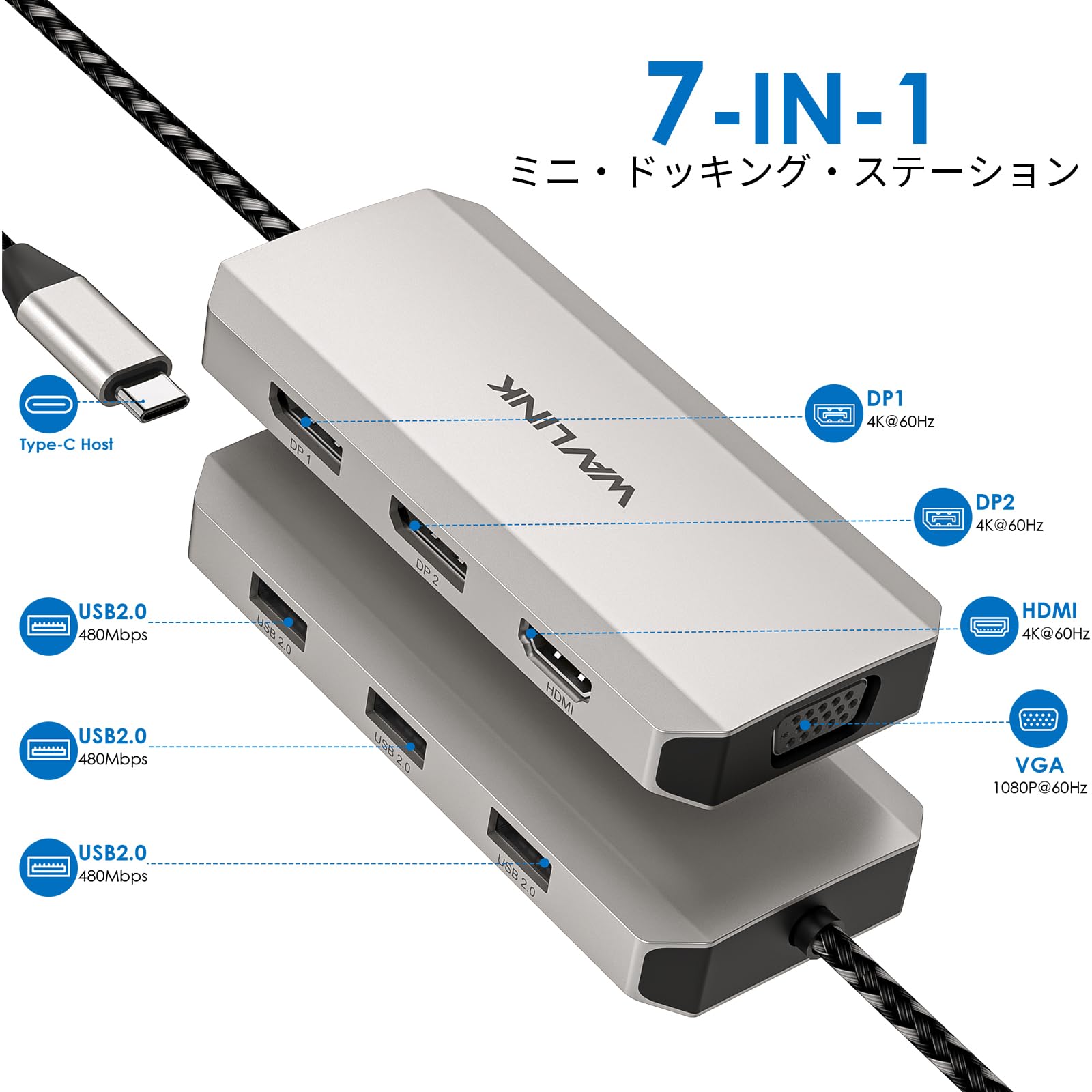 美品/WAVLINK USB-C Ultra 5K/MacM2 デュアルモニター 美品/WAVLINK USB-C Ultra 5K/MacM2 デュアルモニター - メルカリ