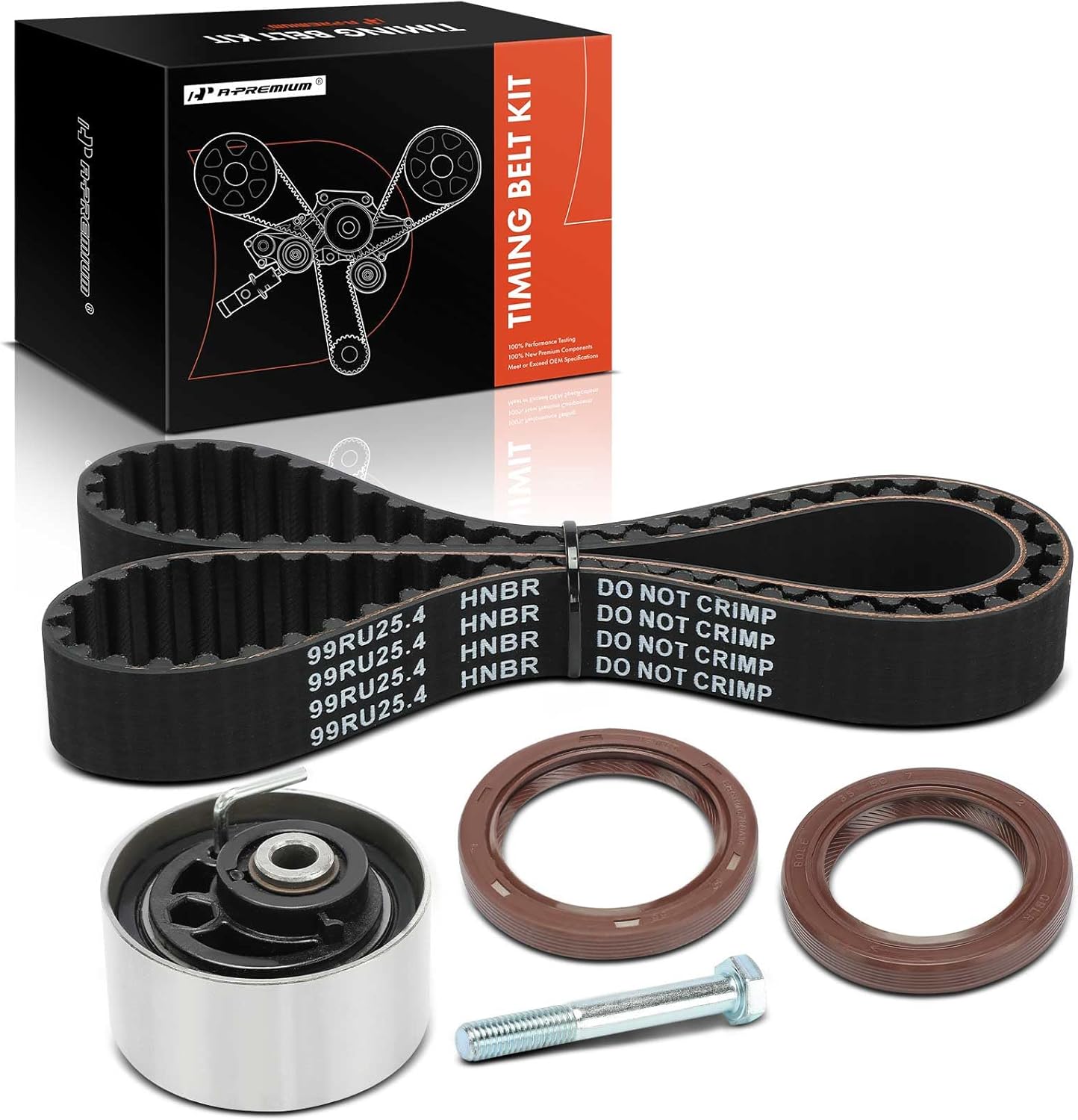 A-Premium Engine Timing Belt Kit Compatible with Ford Focus 2000-2004, Escort 1997-2002 & Mercury Tracer 1997-1999 - 2.0L