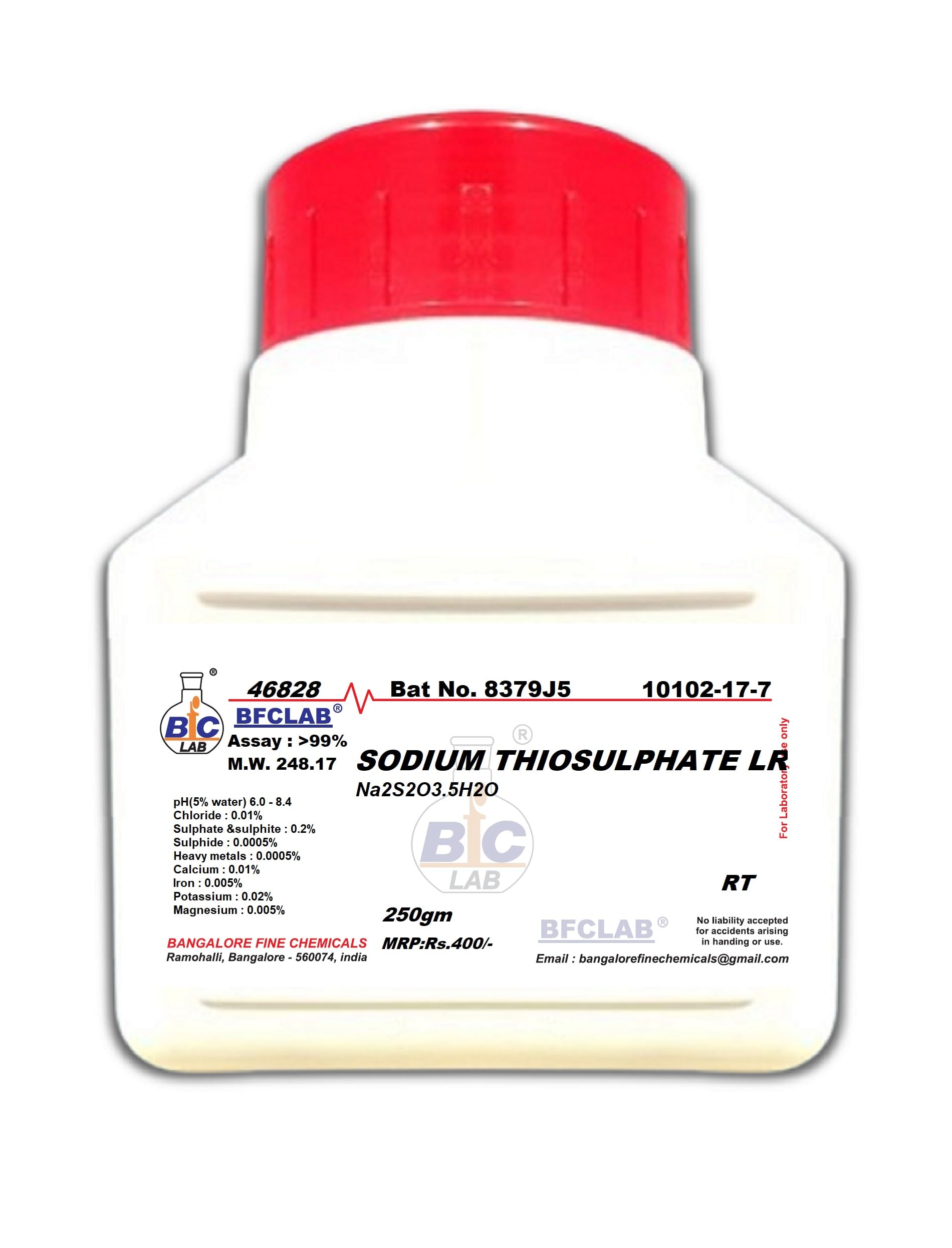 BFCLAB Sodium Thiosulphate - 250Gm Hypo - Liquid