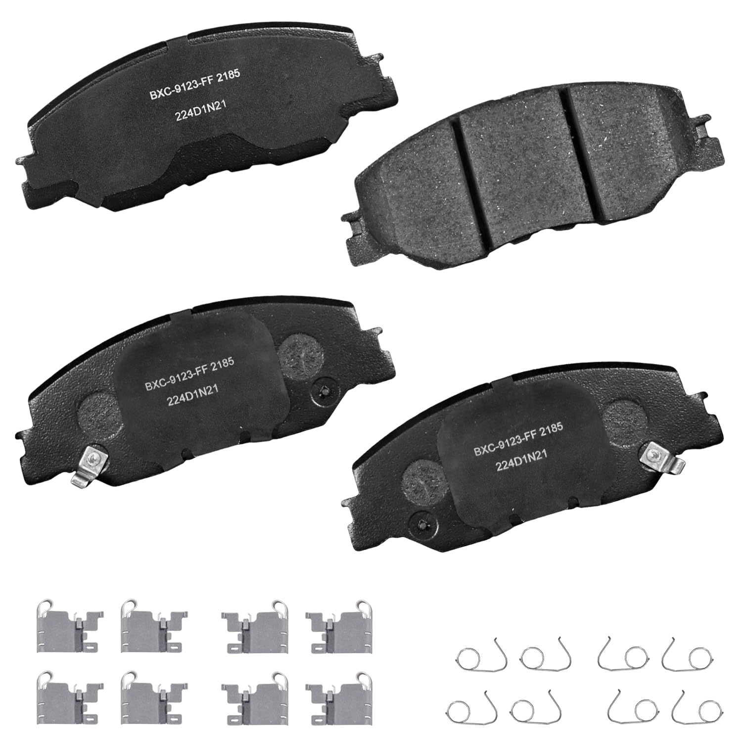 Bendix Premium SBC2185 Ceramic Front Brake Pads for Honda Civic 2023-2022, Insight 2022-2019