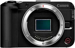 Canon Câmera mirrorless EOS R50 V (apenas corpo) – Câmera digital APS-C, tela flip 4K, câmera com lente intercambiável para vlogging, criação de conteúdo, streaming, filmagem, podcasts, TikTok