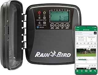 Rain Bird ST8O-2.0 Smart Indoor/Outdoor WiFi Sprinkler/Irrigation System Timer/Controller, WaterSense Certified, 8-Zone/St...