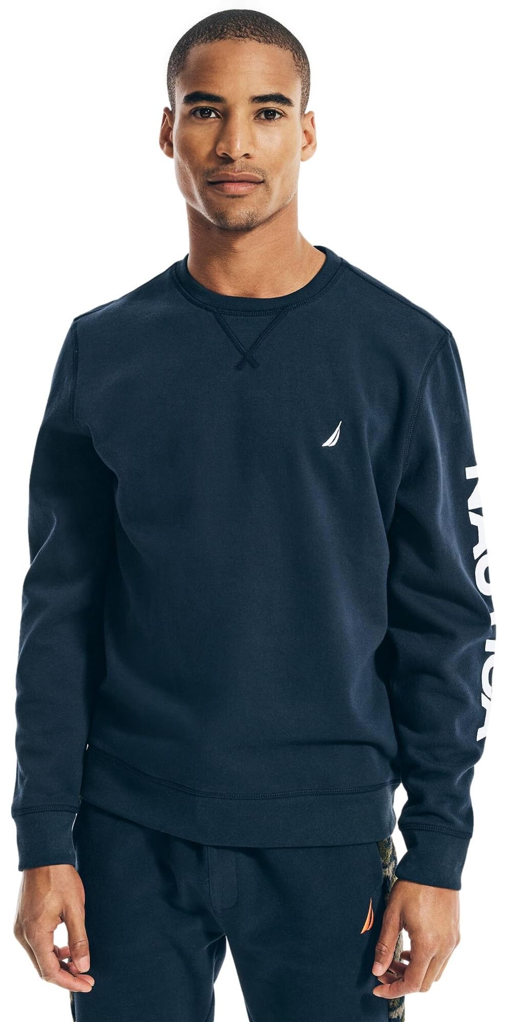 Nautica Men's Navy Seas Basic Crew Neck Fleece Sweatshirt, Xxl