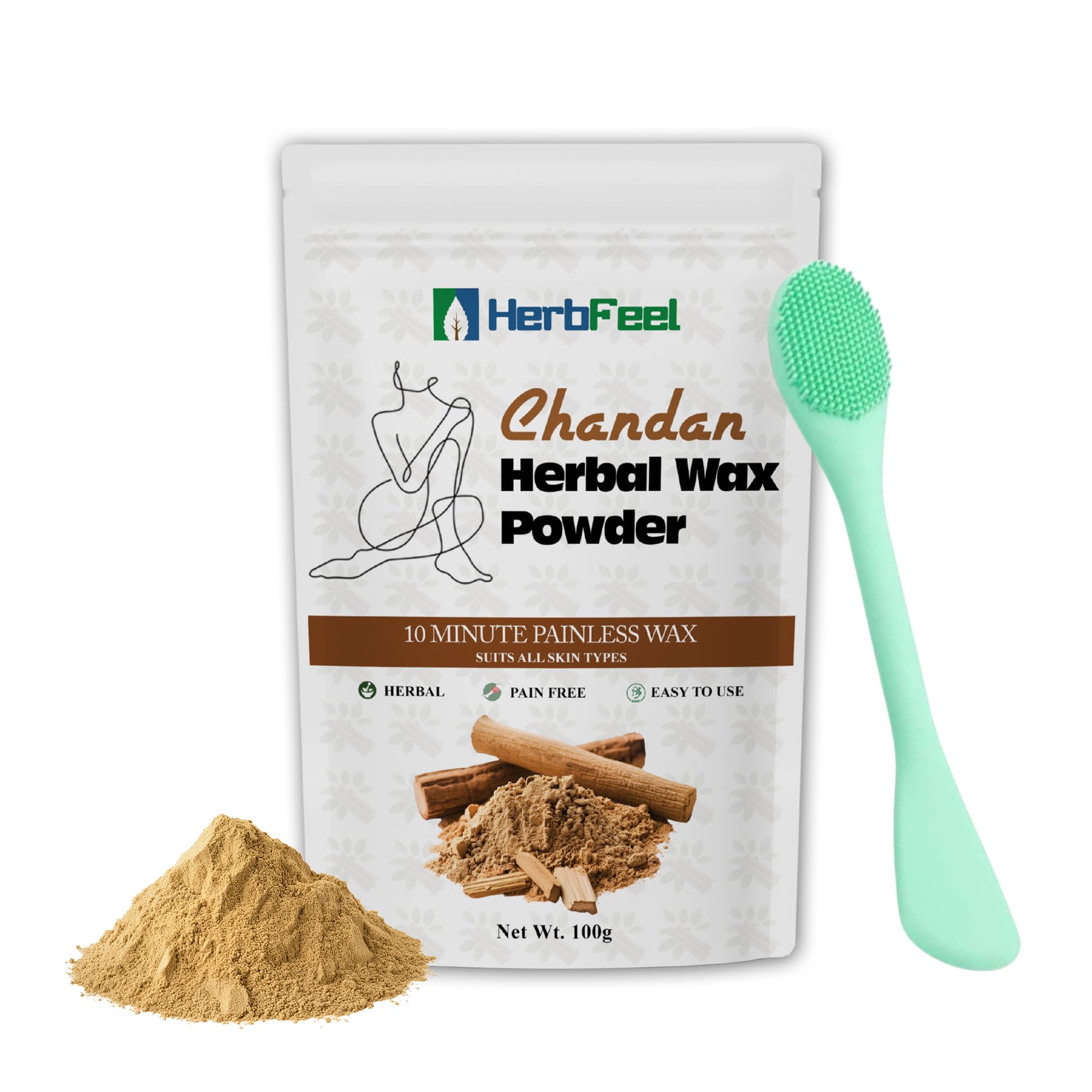 Herbal Wax Powder For Women and Men | Instant Hair Removal | Painless & Quick — Flash AI Score 90/100