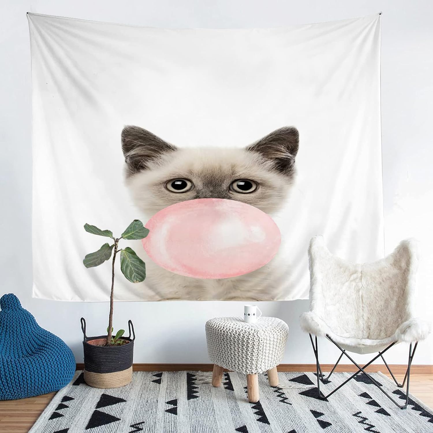 MYPALL Tapestry for Bedroom Animal cats Tapestry, Wall