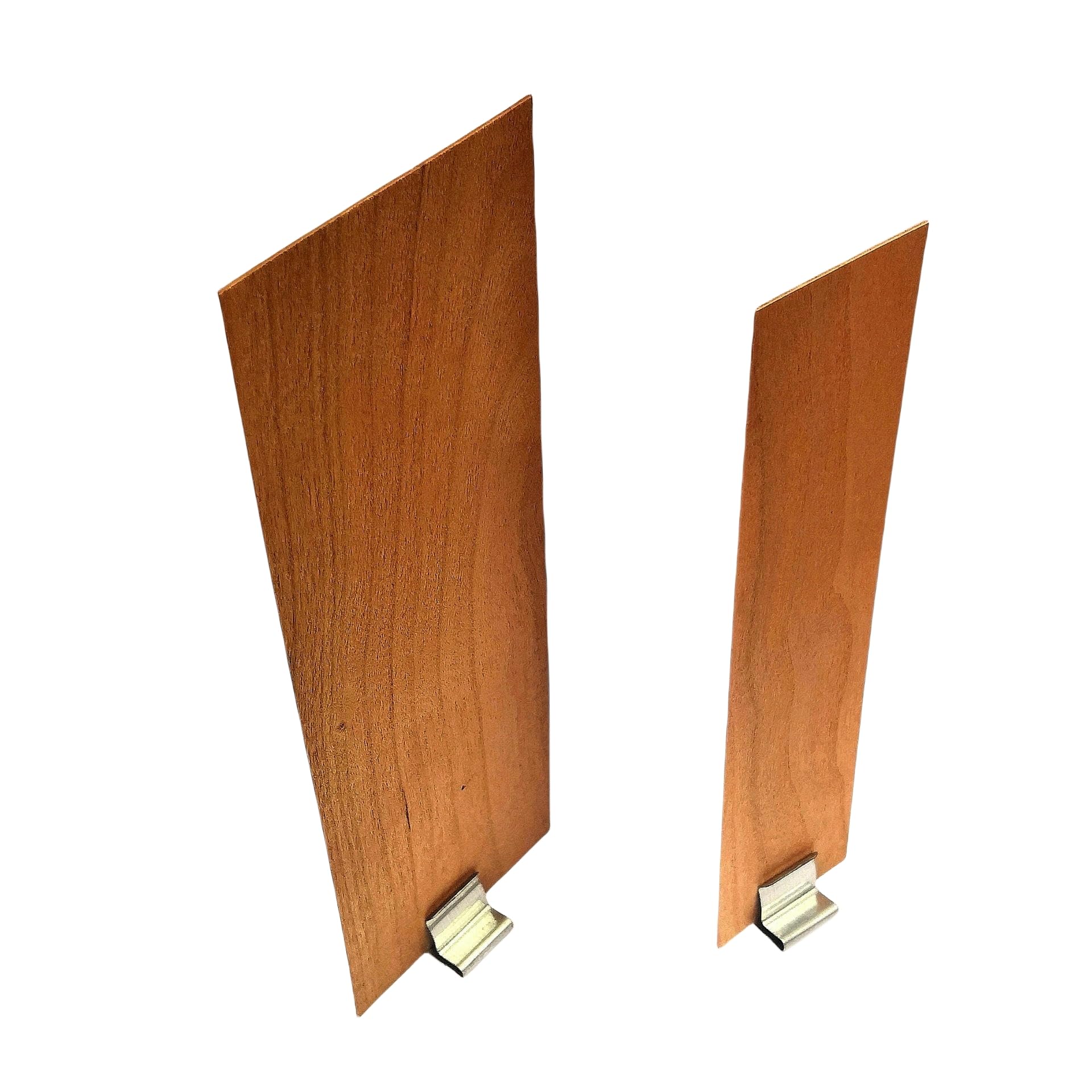 OUTFYT 30/50 * 150MM 100pcs Large Wooden Wicks Wide With Metal Wick Holders Crackle Wood Wicks For Candle Making Smokeless Soy Candles Wicks